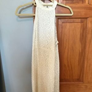 Abercrombie&Fitch Lace Cream Halter Dress